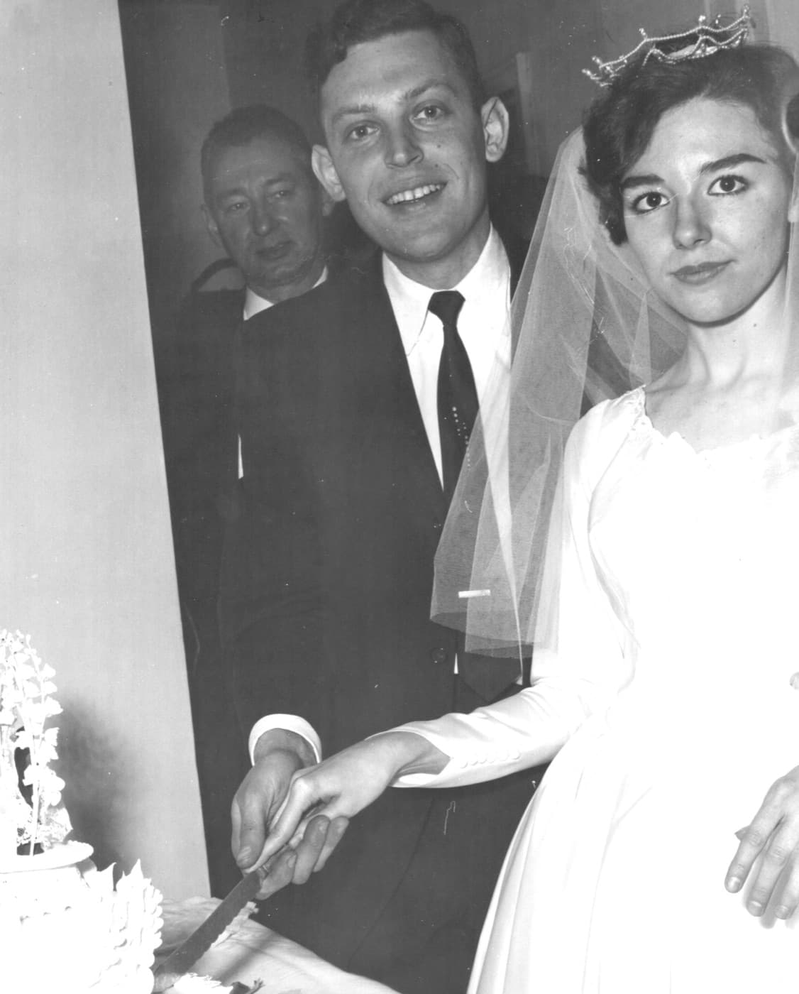 Wedding couple photo brought to life with AI — before